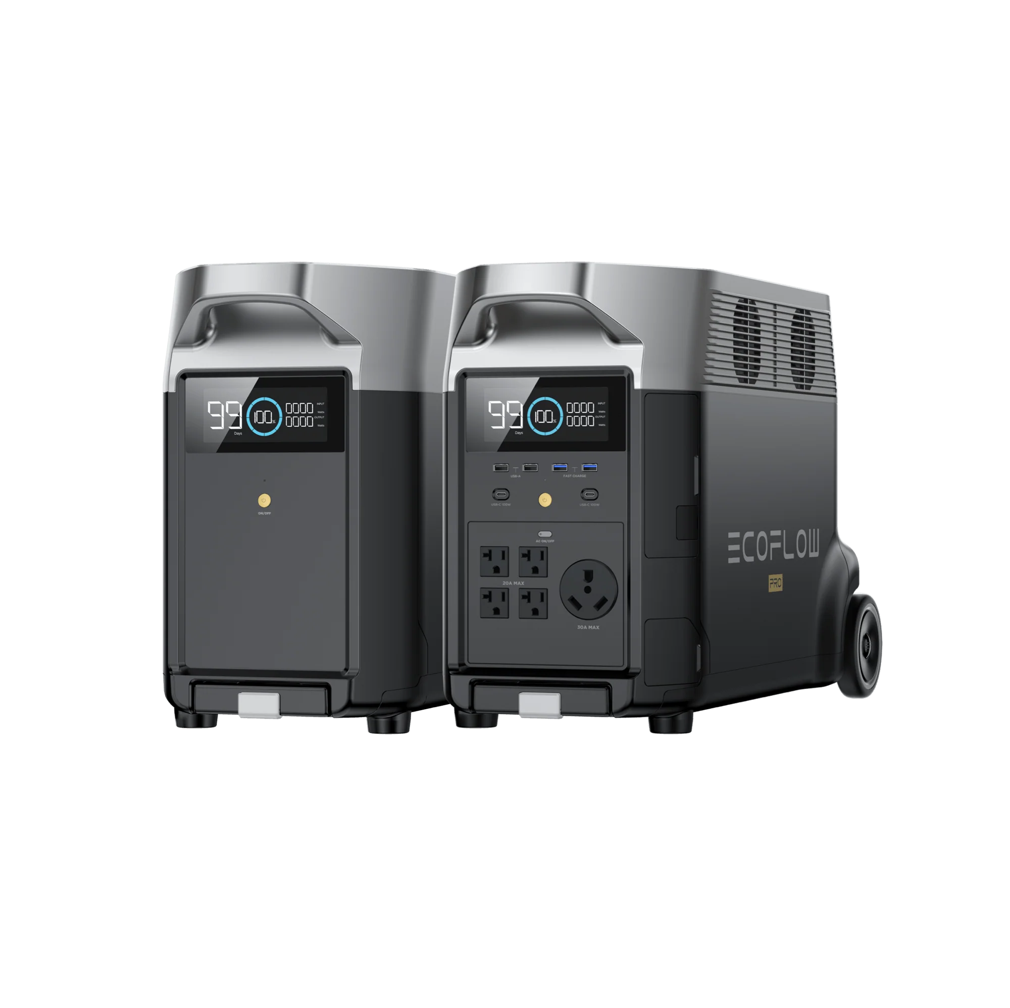 EcoFlow DELTA Pro + Smart Extra Battery + 800W Alternator Charger