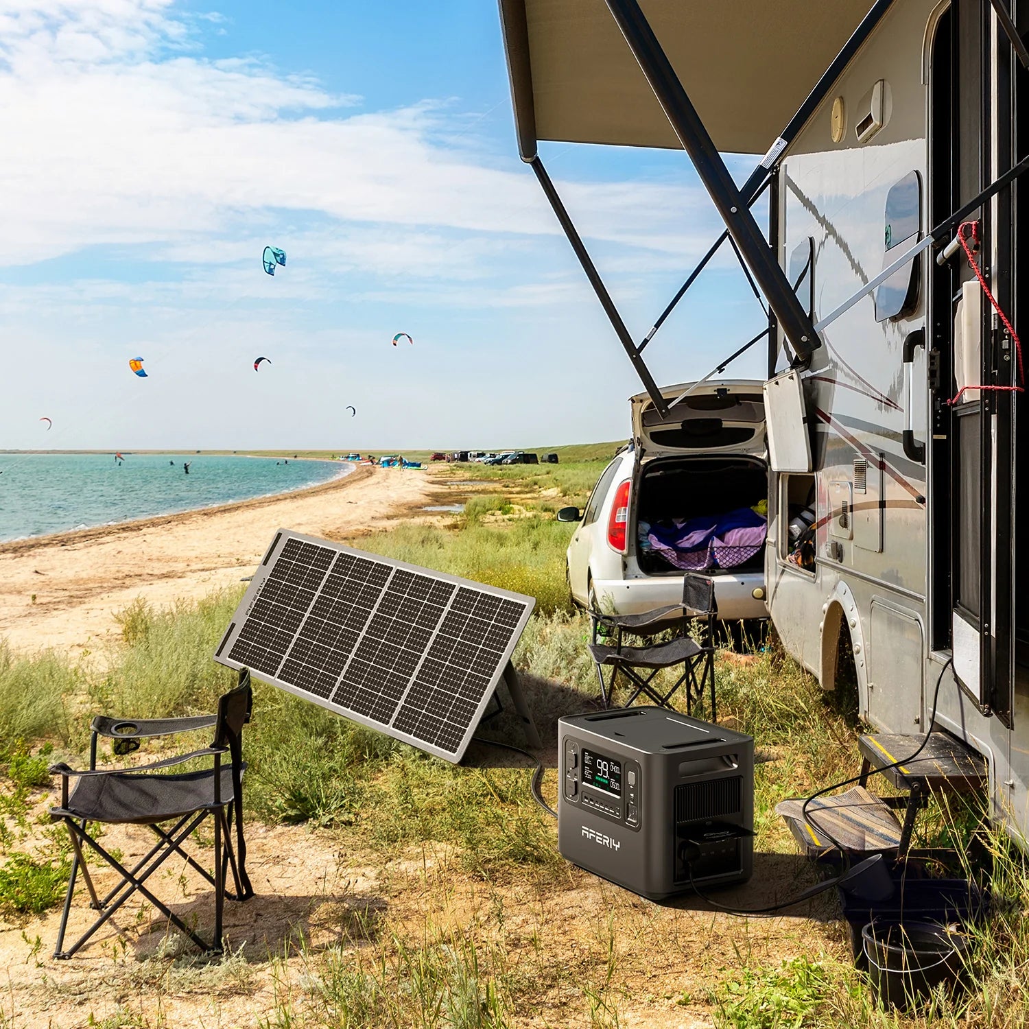 AFERIY P210 2400W Solar Generator Kit