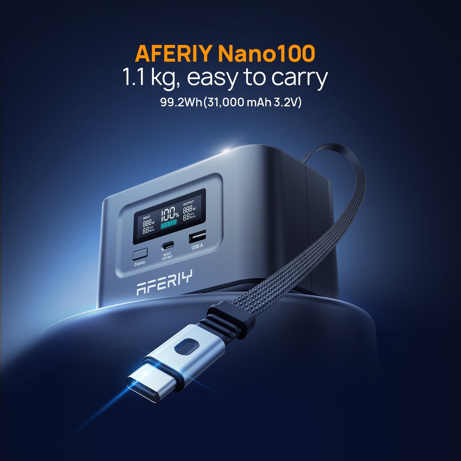 AFERIY Nano100 Portable Power Station 100W 99.2Wh