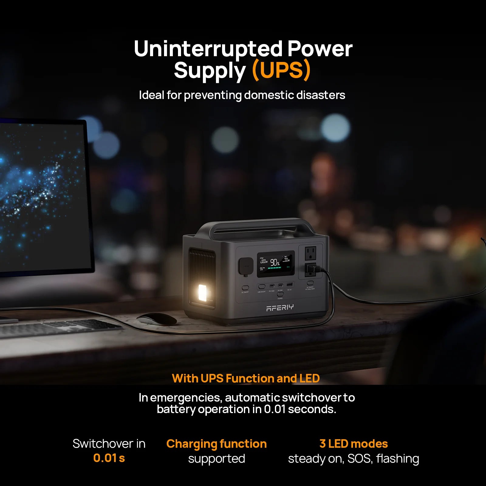 AFERIY P040 Portable Power Station | 400W 256Wh