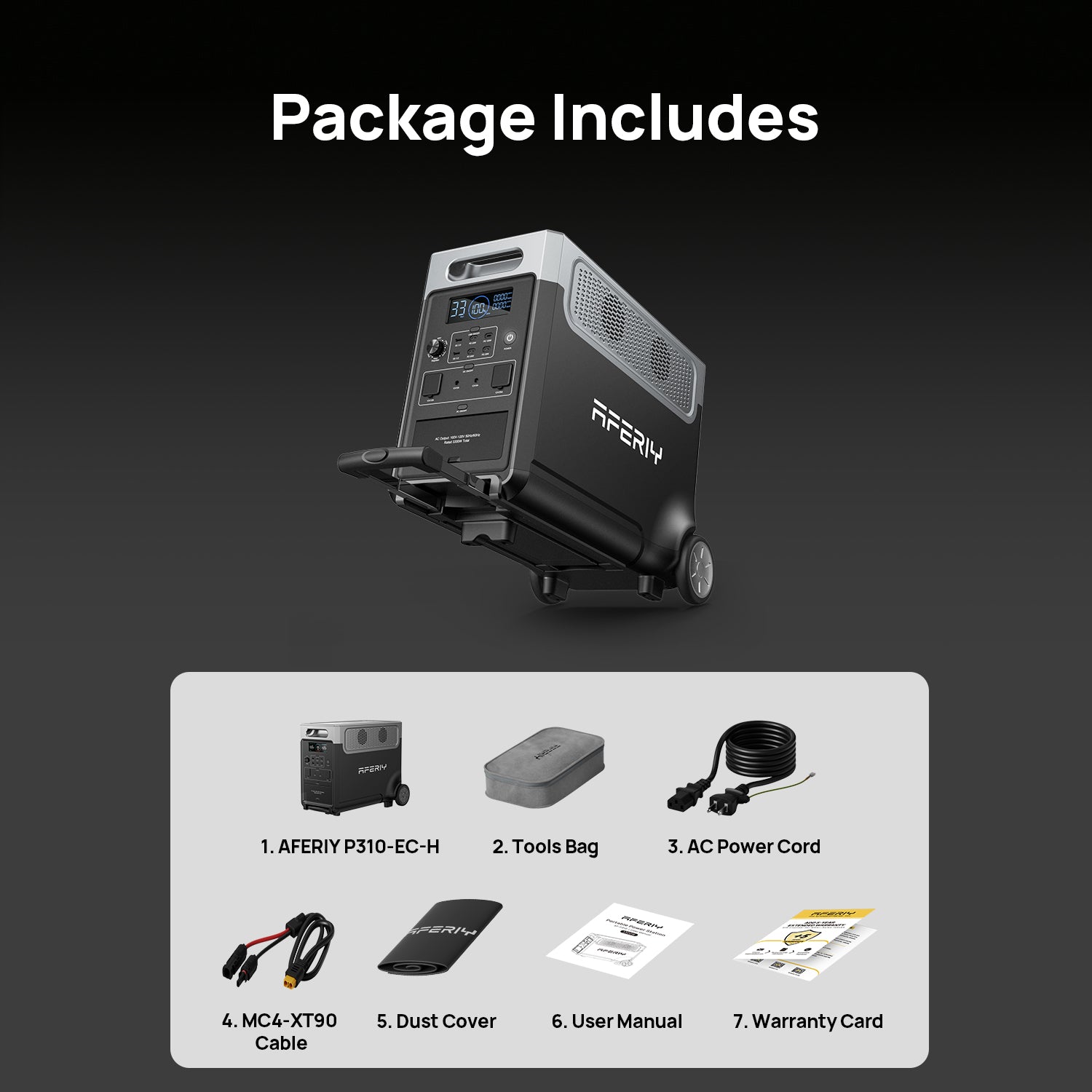 AFERIY P310 Portable Power Station with Expandable Capacity 3600W 3840Wh