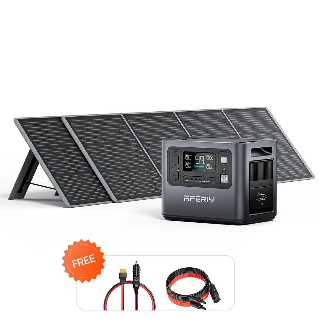 AFERIY P210 2400W Solar Generator Kit