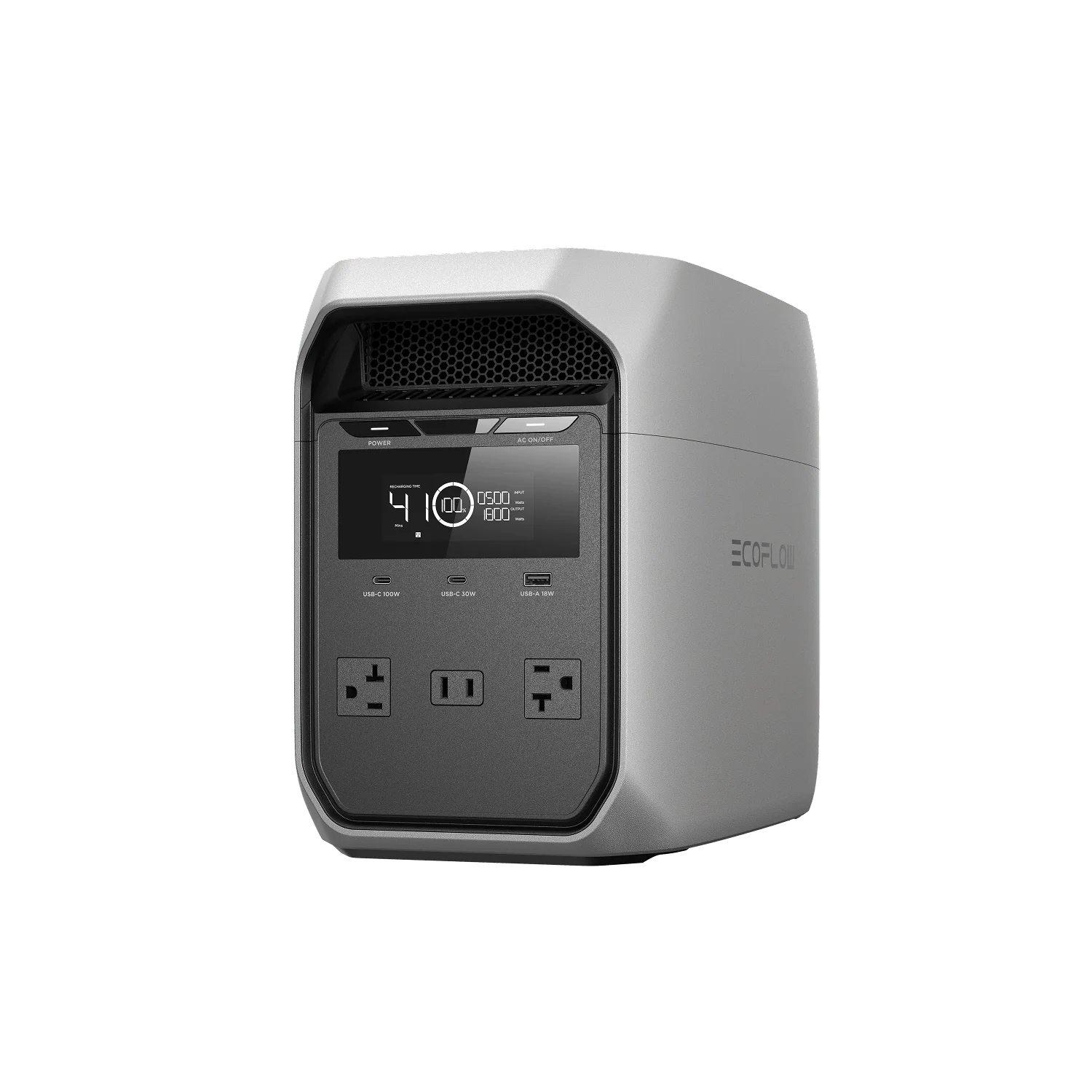 EcoFlow DELTA 3 CLASSIC Portable Power Station--Light Gray