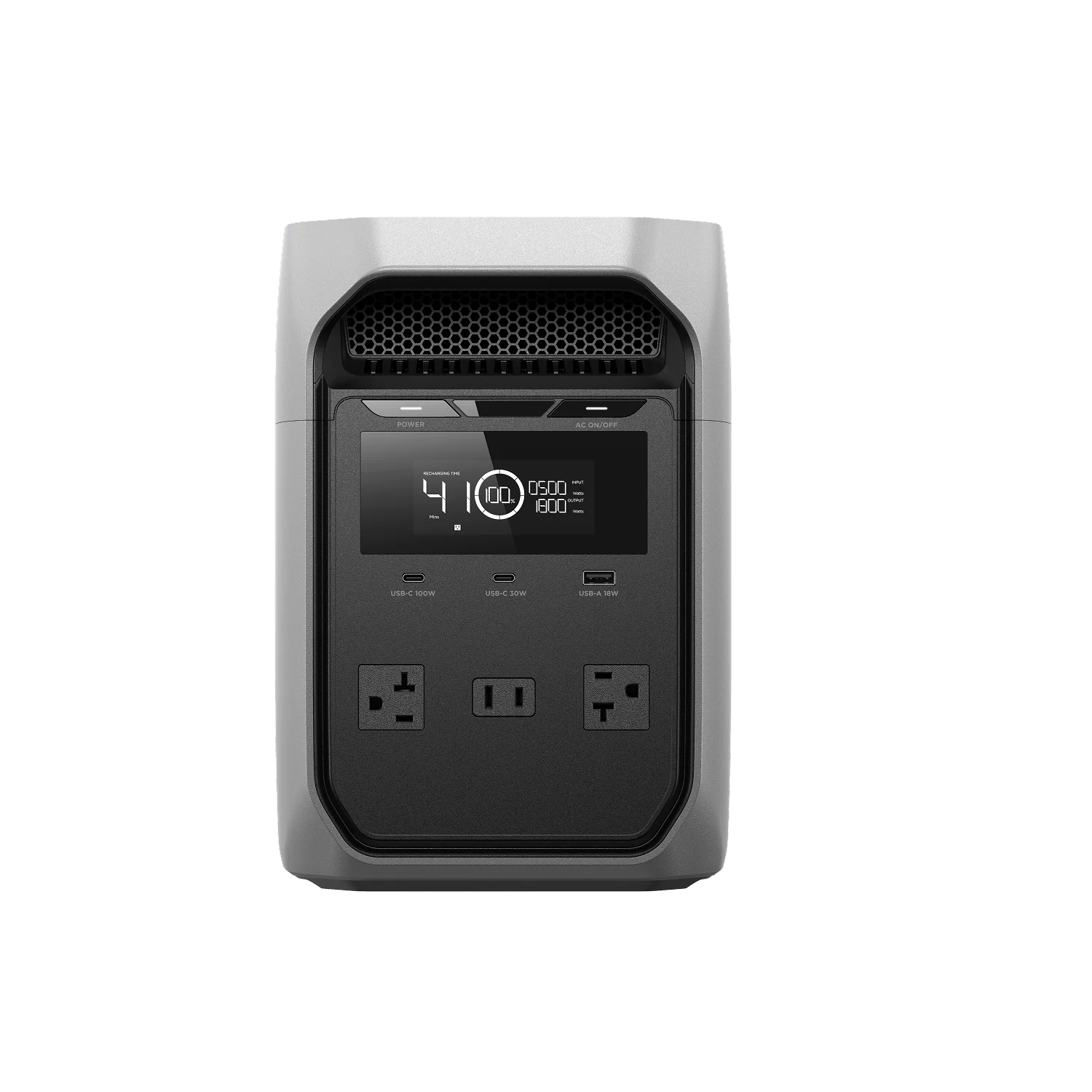 EcoFlow DELTA 3 CLASSIC Portable Power Station--Light Gray