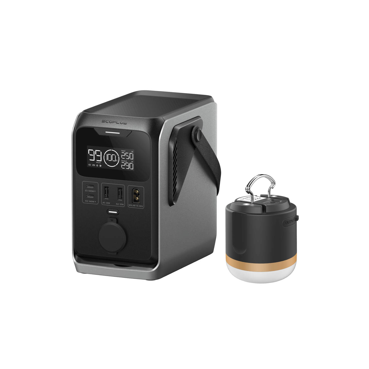 EcoFlow US TRAIL 300 DC (288Wh) + camping light + Free RAPID 30W GaN Charger EcoFlow TRAIL Series DC Portable Power Station