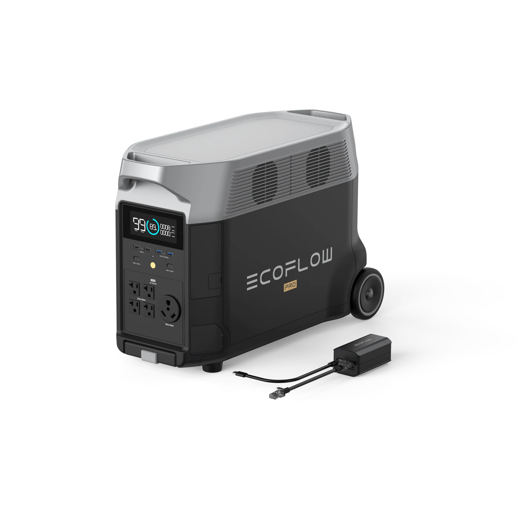 Portable RV & EV Power with EcoFlow DELTA Pro: EcoFlow DELTA Pro + Grounding Adapter