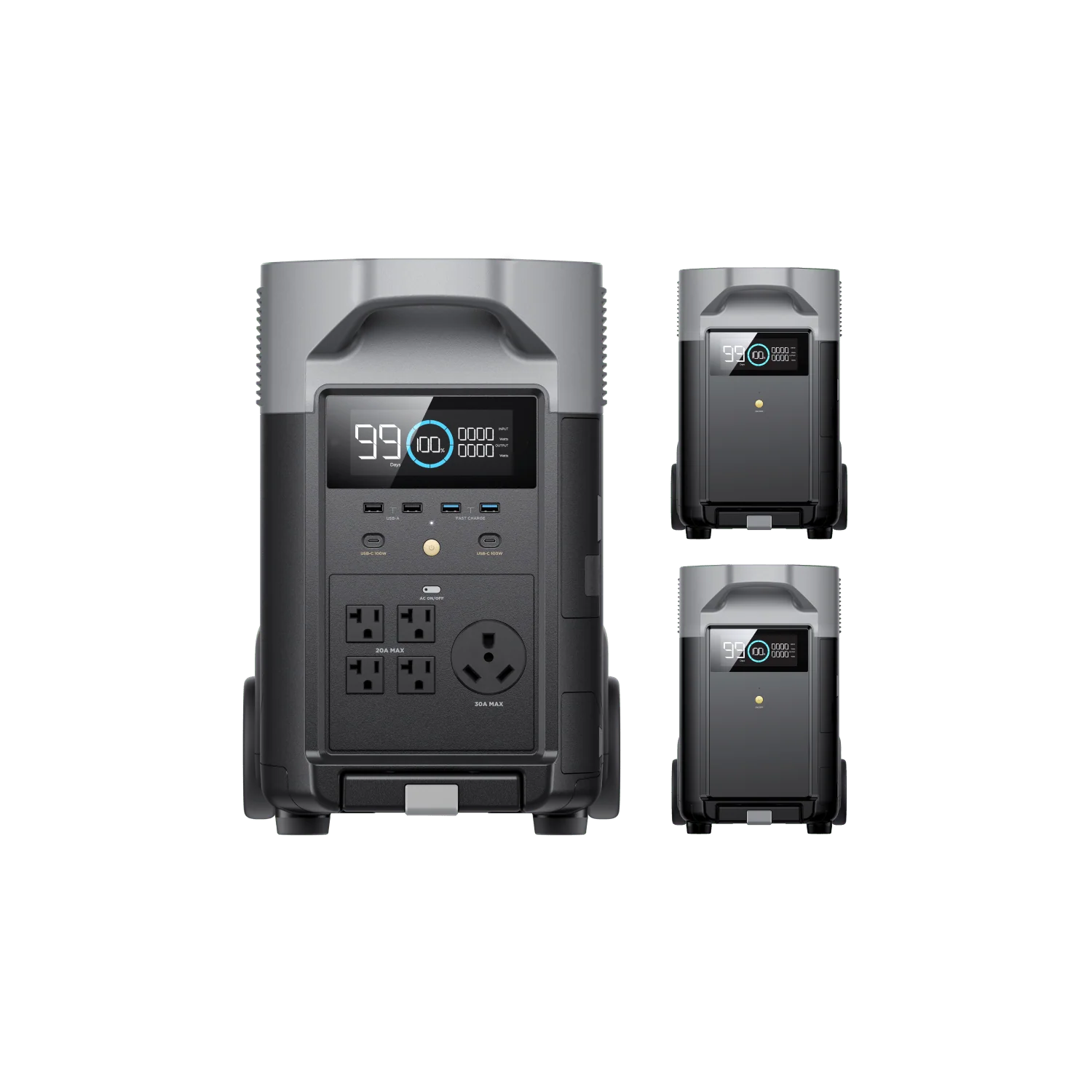 EcoFlow DELTA Pro + Smart Extra Battery + 800W Alternator Charger