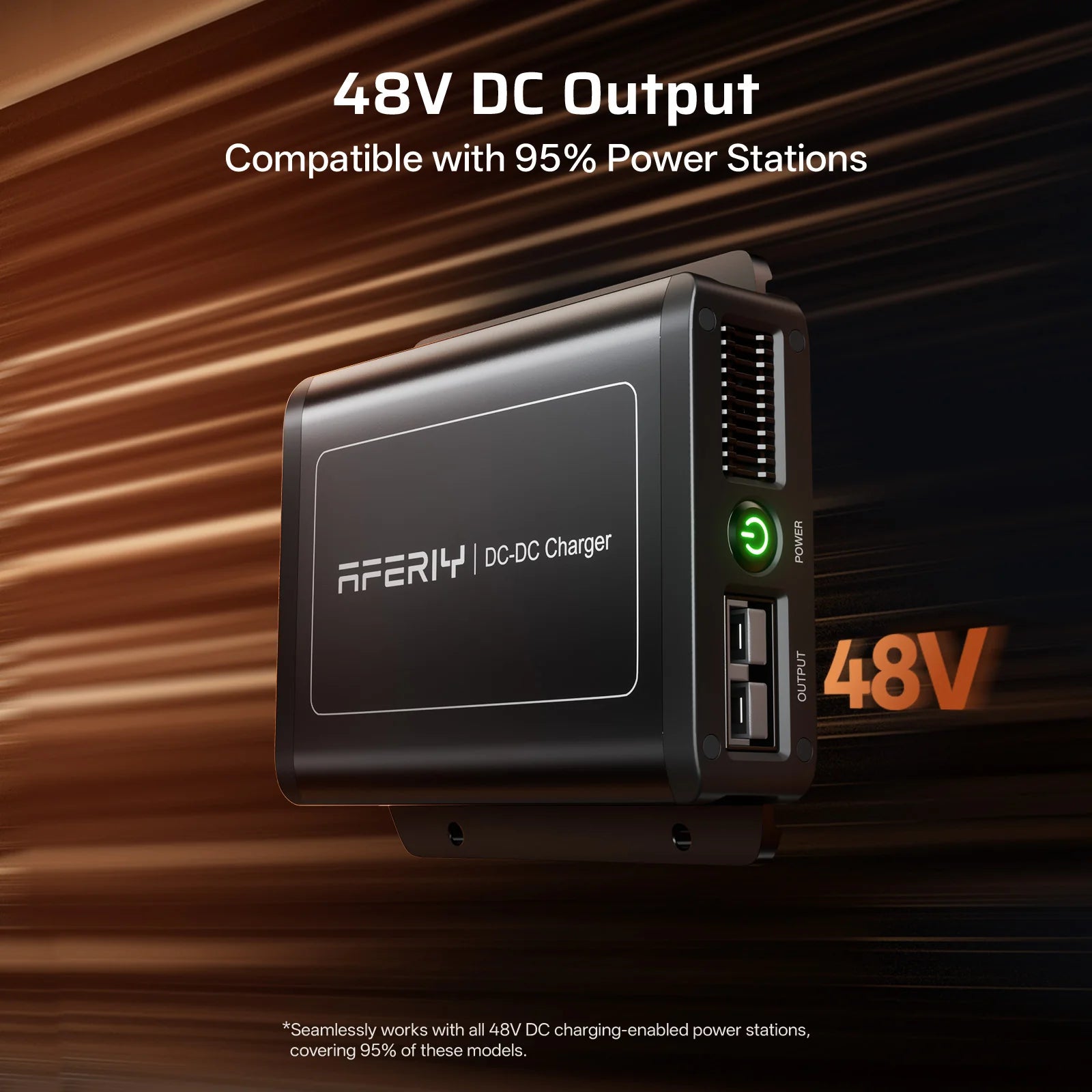AFERIY DC060 580W DC-DC Alternator Charger for Portable Power Stations