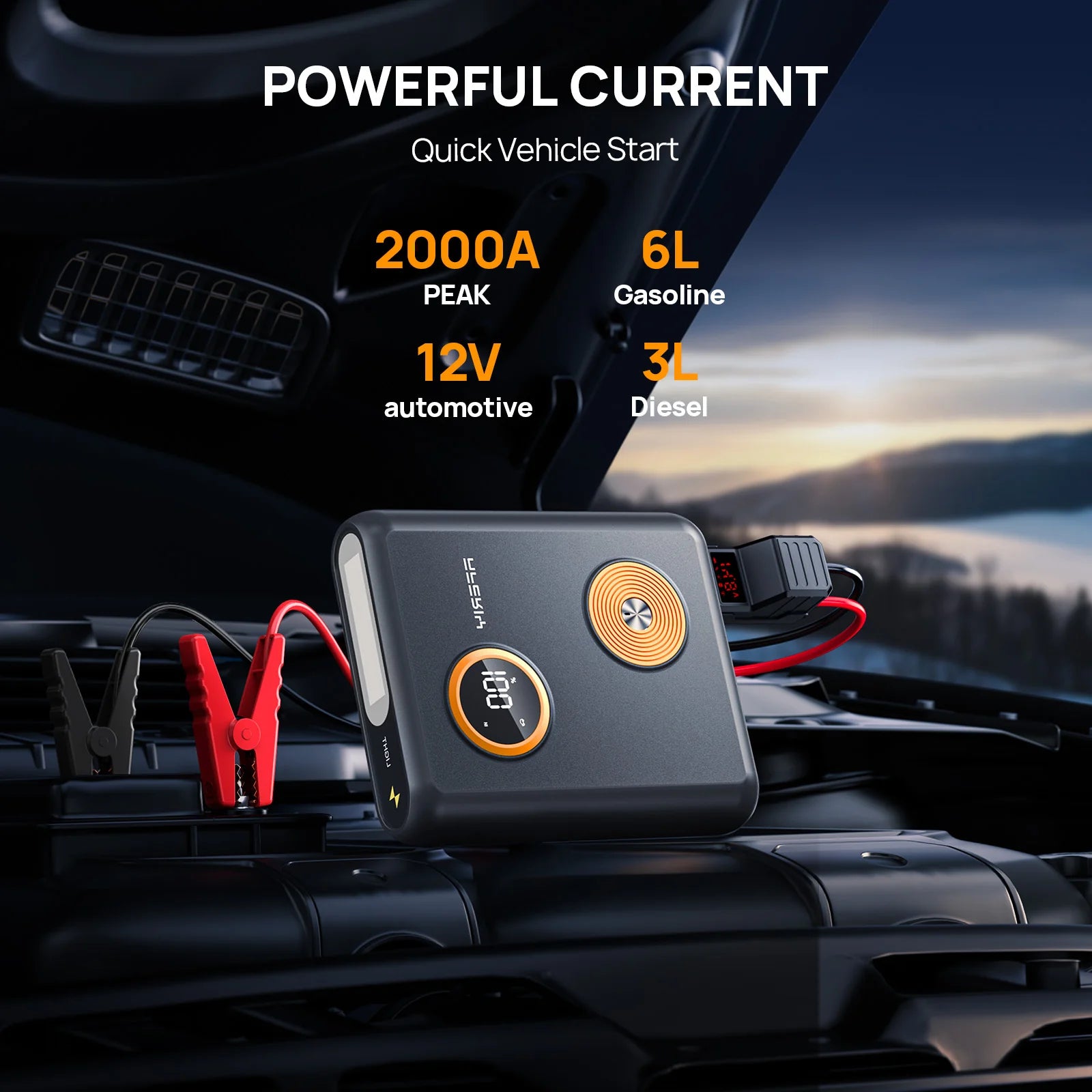 AFERIY GK03 Car Jump Starter 2000A 12V