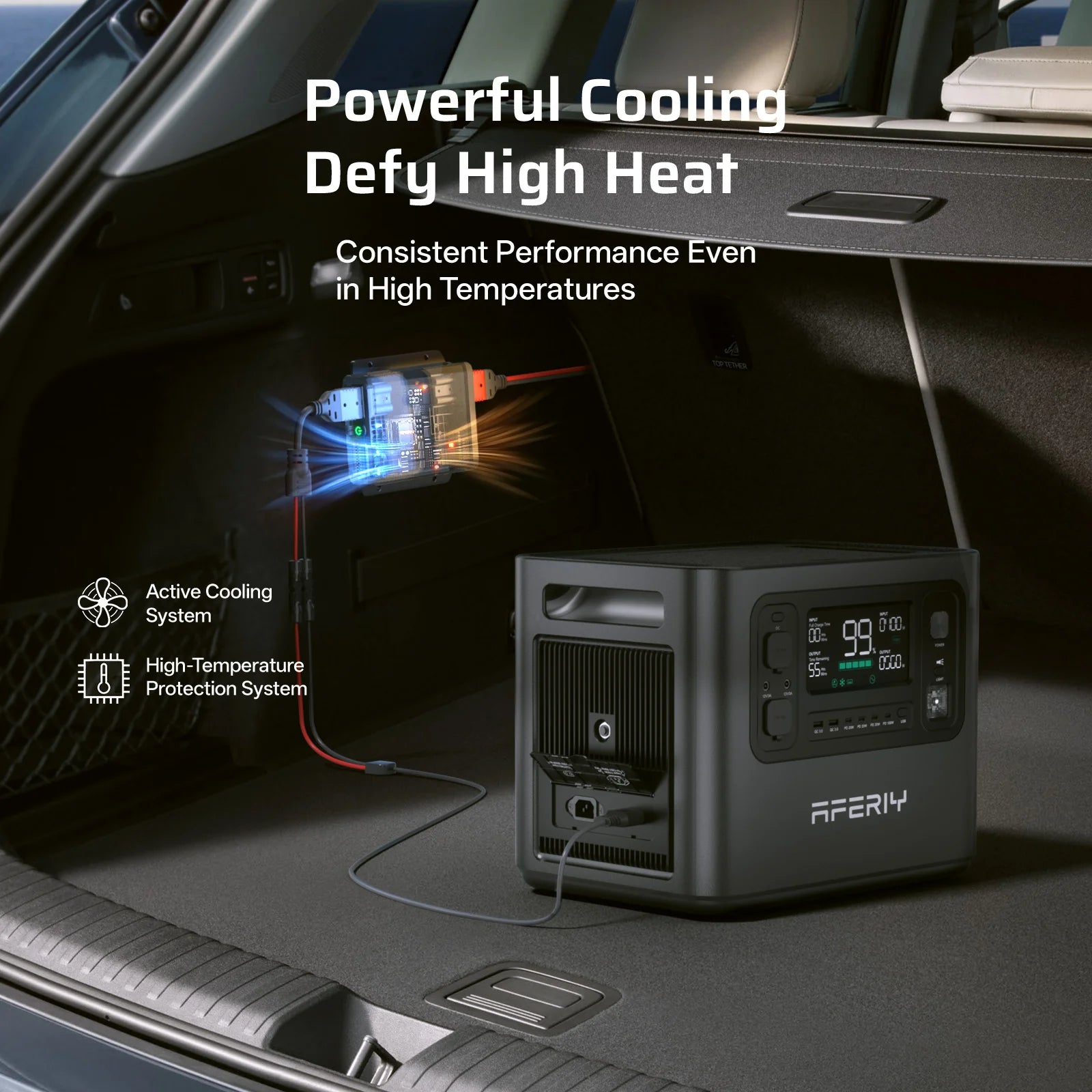 AFERIY DC060 580W DC-DC Alternator Charger for Portable Power Stations