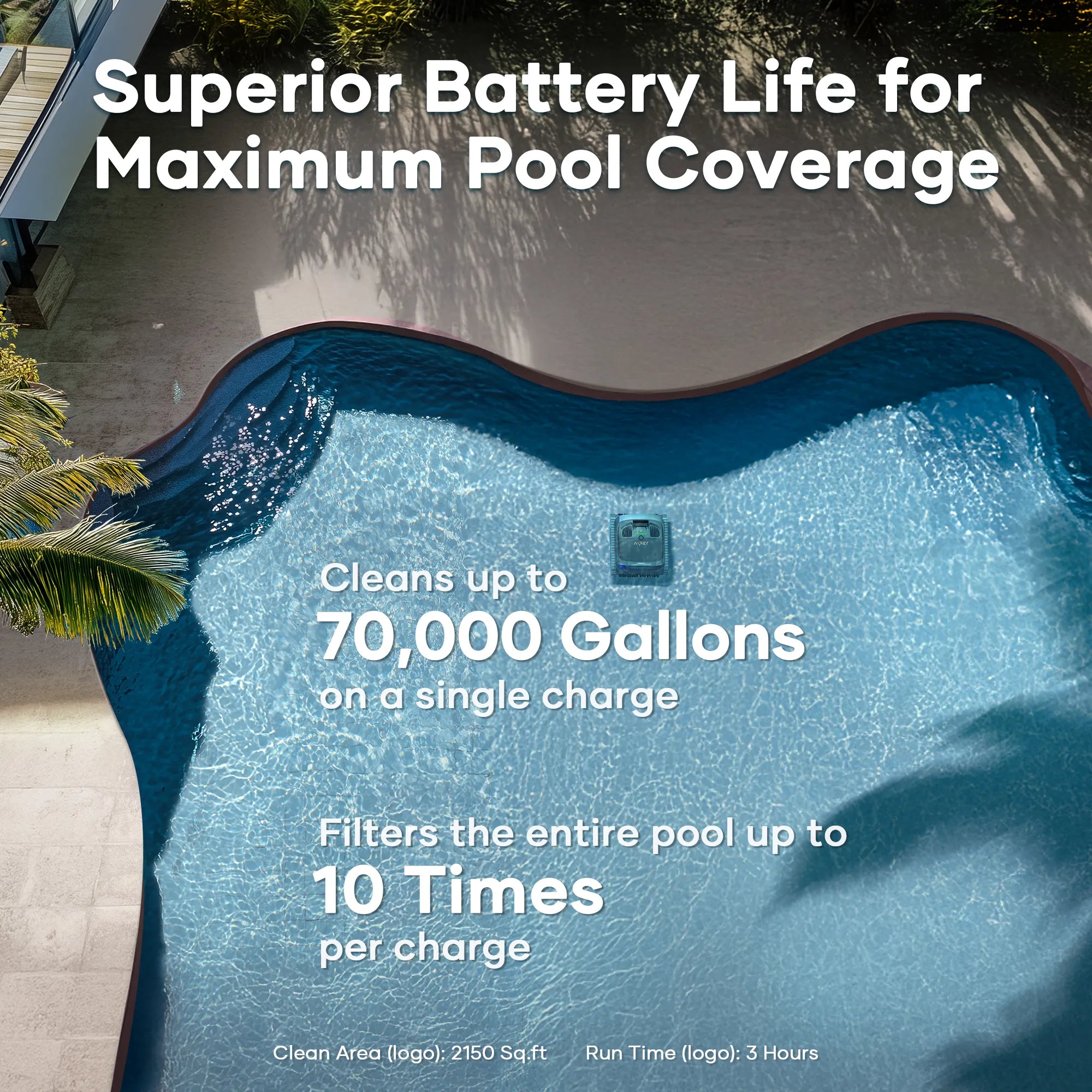 Aiper Scuba X1 Cordless Robotic Pool Cleaner