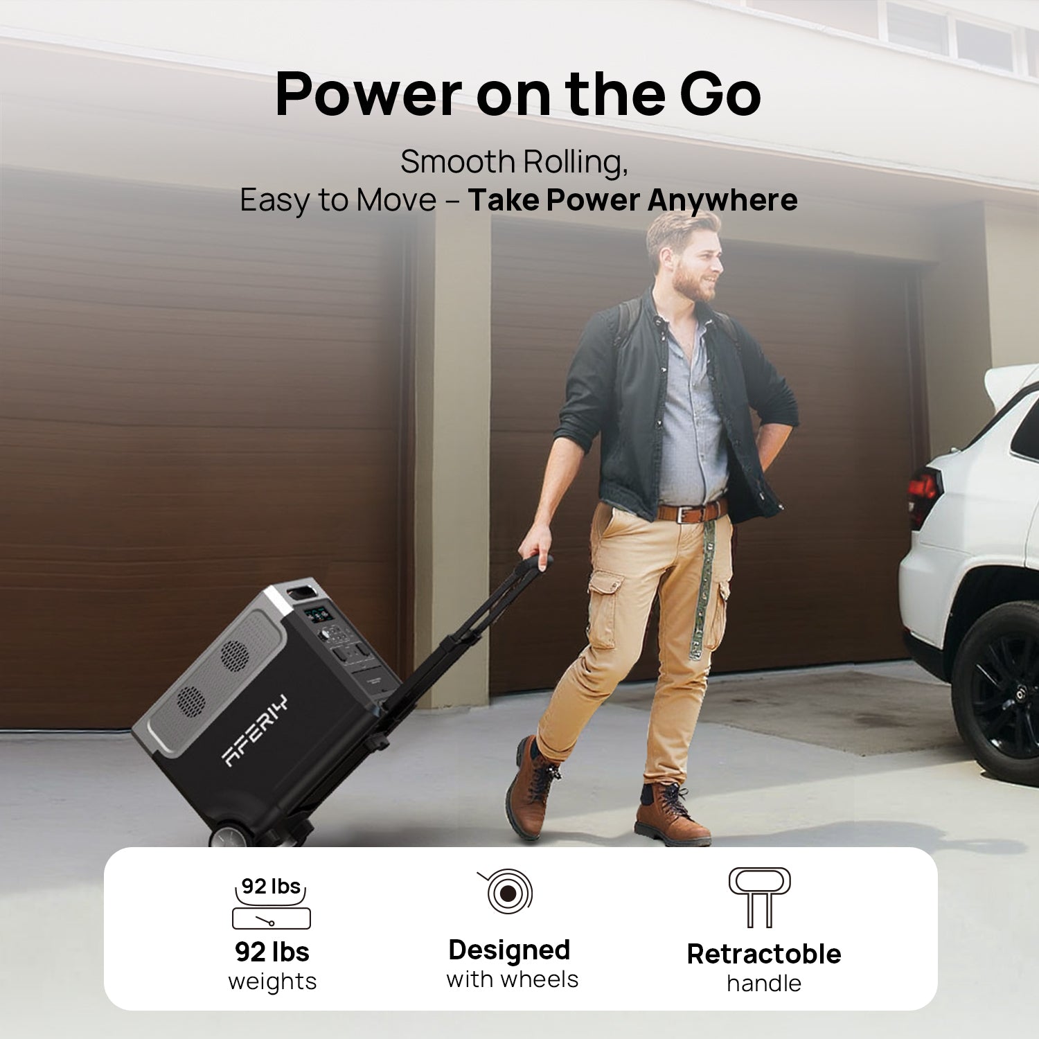 AFERIY P310 Portable Power Station with Expandable Capacity 3600W 3840Wh