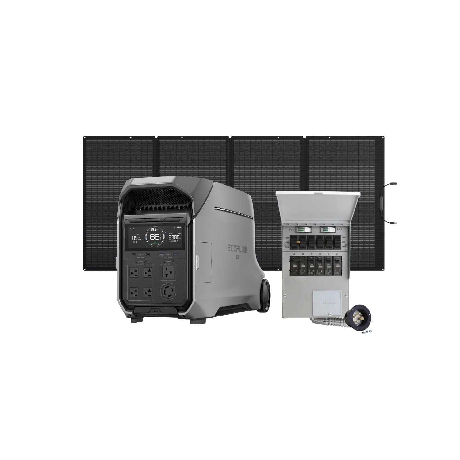 EcoFlow DP3 DELTA Pro 3 + 400W + Transfer Switch (306A) EcoFlow DELTA Pro 3 Portable Power Station