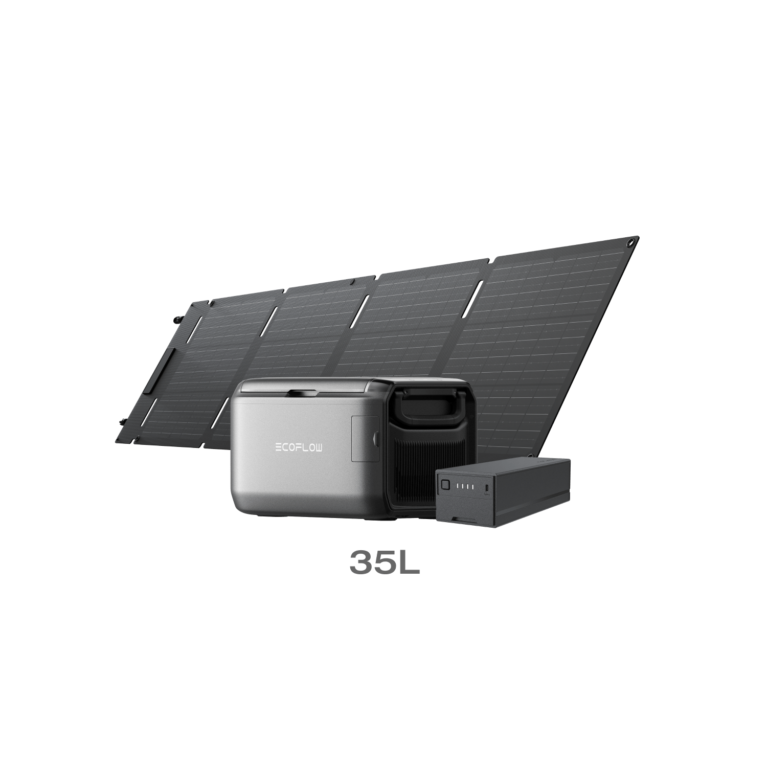 EcoFlow US app only 35L / GLACIER Plug-in Battery + 60W Solar Panel EcoFlow GLACIER Classic Portable Fridge Freezer - APP Only